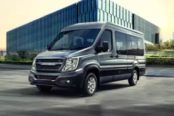 10 seater Force Urbania van for rent in Delhi, perfect for family and corporate travel