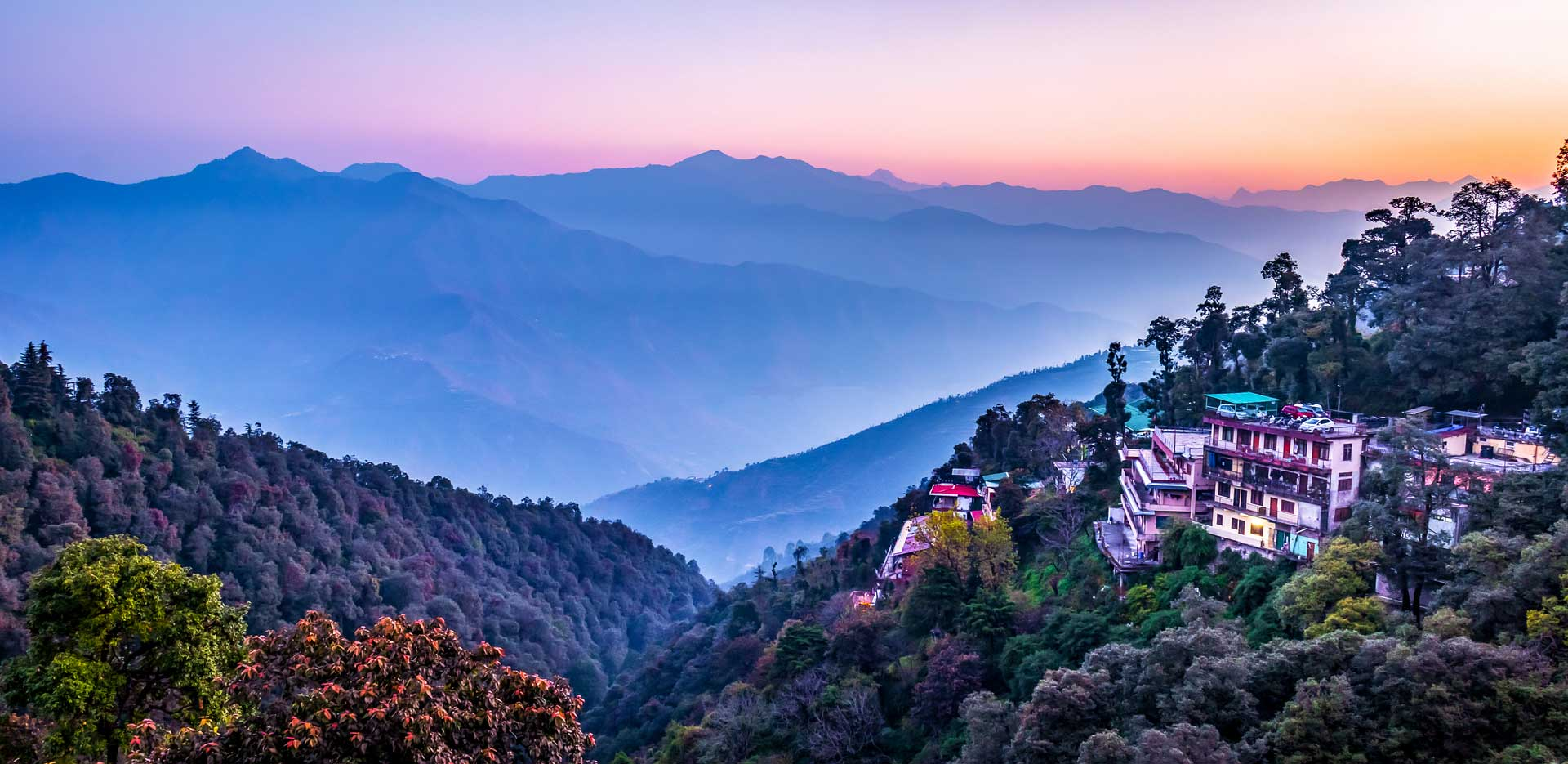 Family road trip to Mussoorie, the Queen of Hills, featuring stunning misty mountains and cozy hilltop stays, ideal for kids and couples